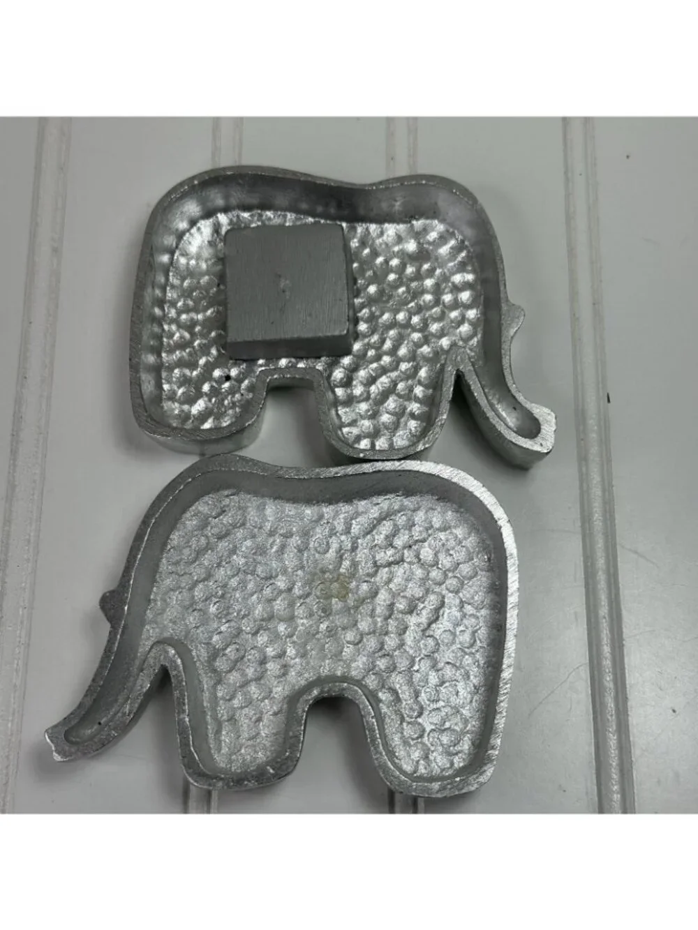 Pier 1 Imports Elephant Decor Stainless Steel Paper Weights E  Indian Design (2)